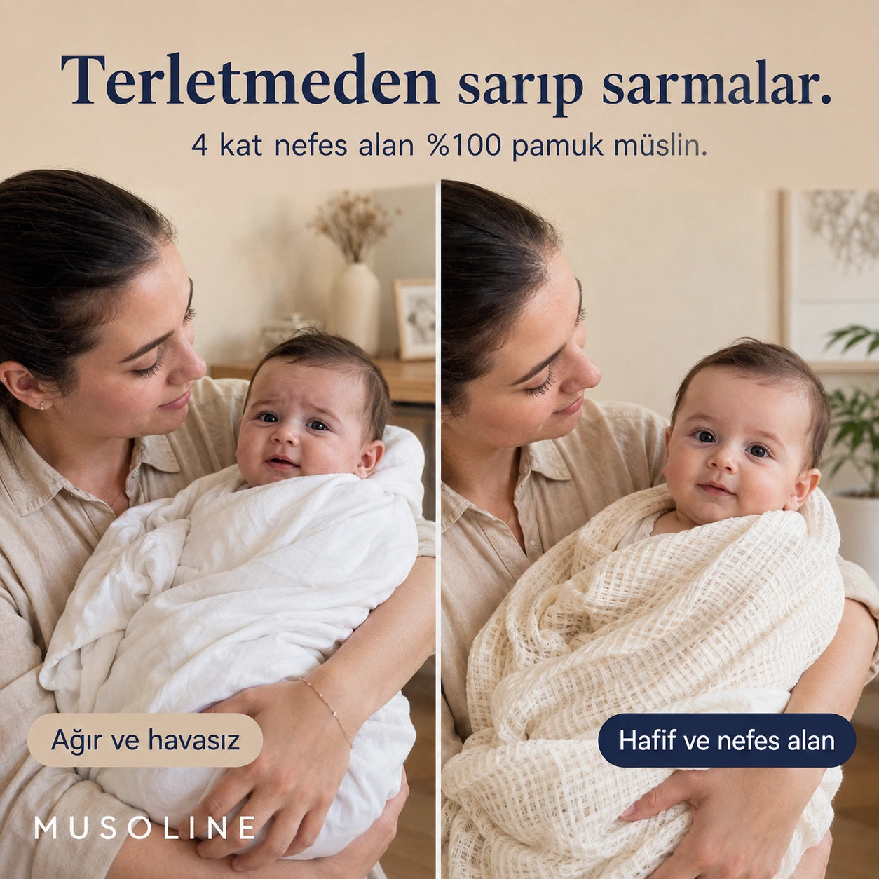 Musoline™ Bebek Müslin Battaniye